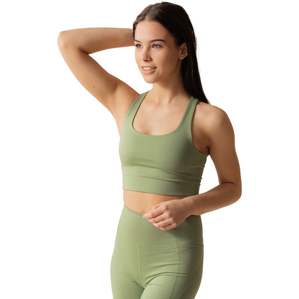 Girlfriend Collective Paloma Racerback Bra Sage Size M
